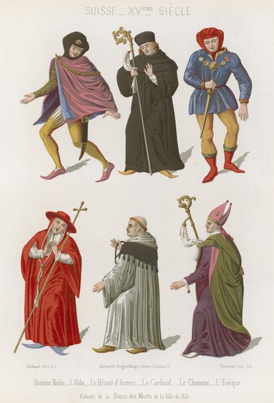 Abbot, överhärolden, kardinal, kanon och biskop av French School