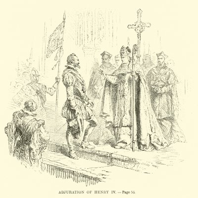 Abjuration av Henrik IV av French School