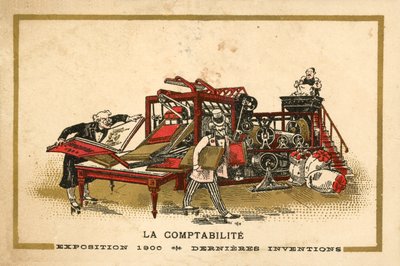 Bokföring (chromolitho) av French School