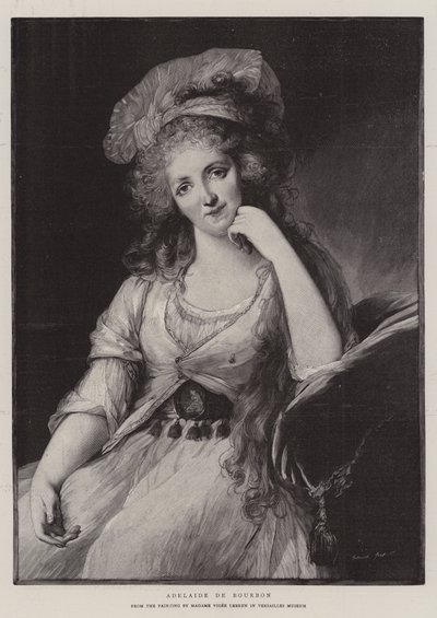 Adelaide de Bourbon (gravyr) av French School