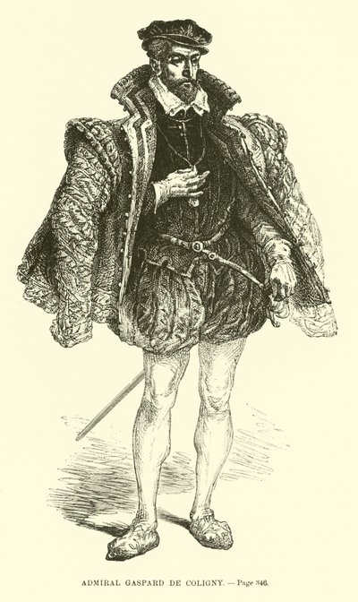 Amiral Gaspard de Coligny av French School