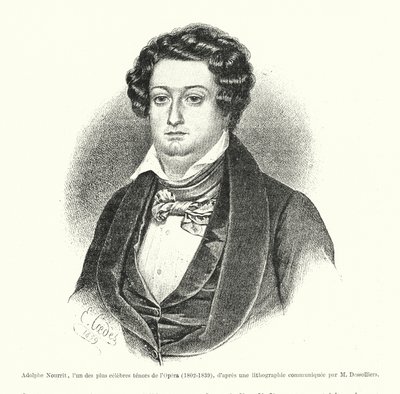 Adolphe Nourrit, en av de mest kända operatenorerna av French School
