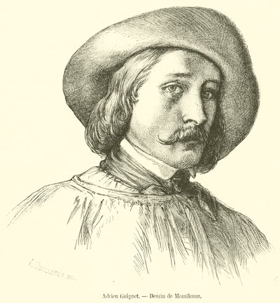 Adrien Guignet (gravyr) av French School
