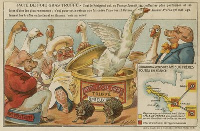 Annons för Amieux Freres Pate de Fois Gras av French School