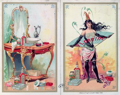 Annons för Floreine kosmetika, ca 1900 av French School