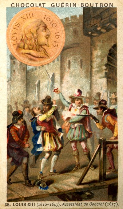 Reklamkromolitografi av Guérin Boutron-choklad (kromolitografi) av French School