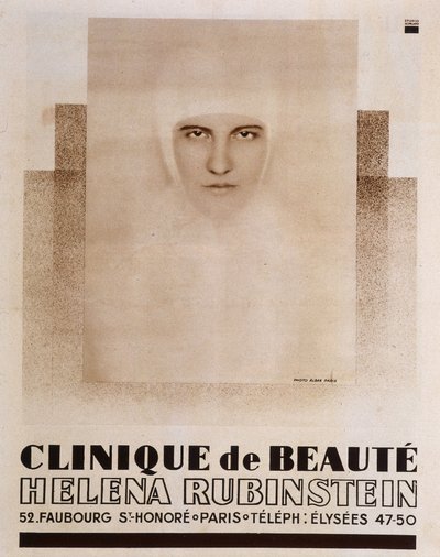 Reklam för Héléna Rubinstein Beauty Clinic i Paris - i Vu av French School