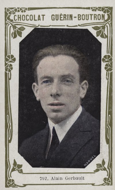 Alain Gerbault (färgad bild) av French School