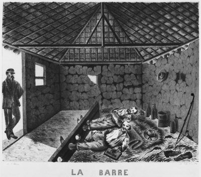 Album av Isle of Pines, baren, straff för de deporterade, 1878-79 av French School