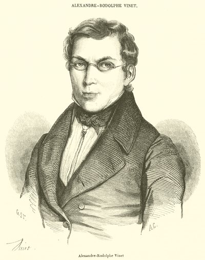 Alexandre-Rodolphe Vinet (gravyr) av French School