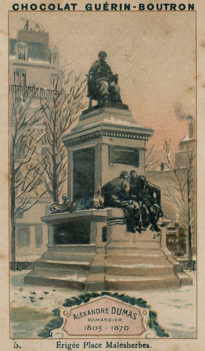 Alexandre Dumas, romanförfattare, 1803-1870, Erigee Place Malesherbes av French School