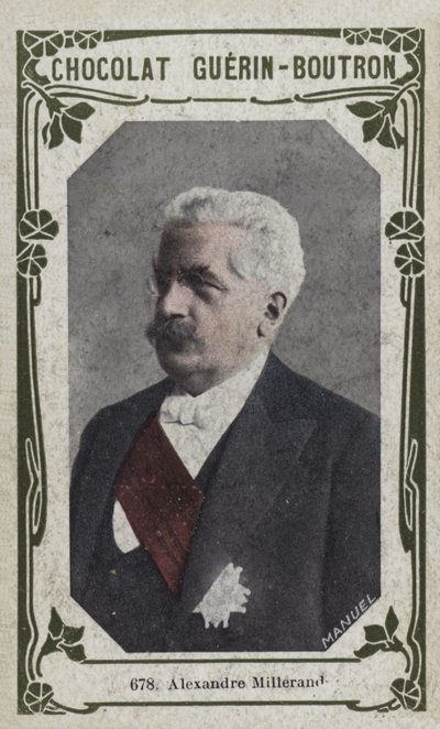 Alexandre Millerand (färgad bild) av French School
