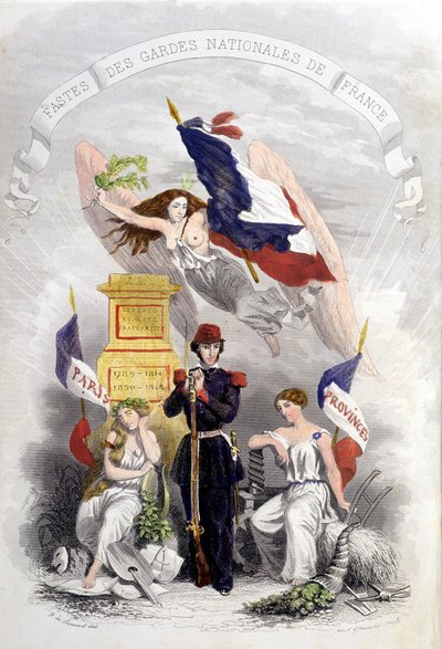 Allegori över de franska revolutionerna av French School