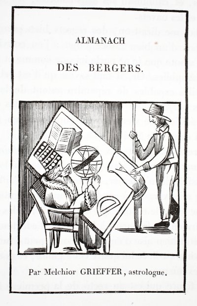 Almanacka of the Shepherds av Melchior Grieffer, astrolog av French School