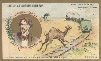 Alphonse Daudet (1840-1897), fransk författare och dramatiker, författare till "Tartarin de Tarascon" (1872) av French School