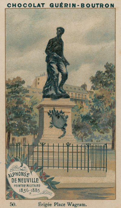 Alphonse De Neuville, militärmålare, 1836-1885, Erigee Place Wagram av French School