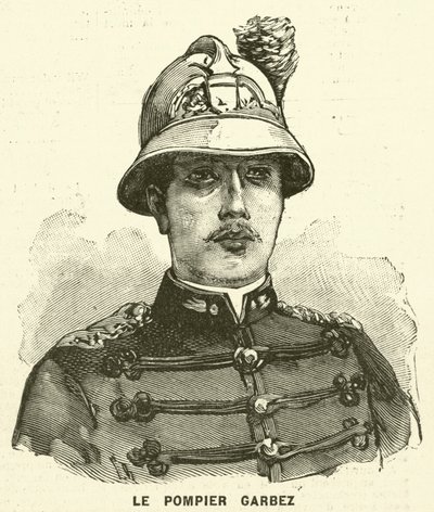 Alphonse Garbez, fransk brandman (gravyr) av French School