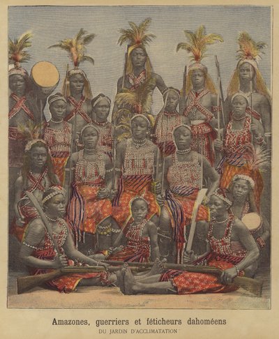 Amazoner, krigare och häxdoktorer från Dahomey av French School