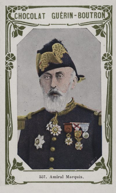 Amiral Marquis (färgad bild) av French School