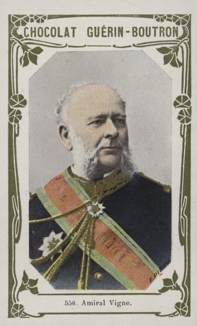 Amiral Vigne (färgad bild) av French School