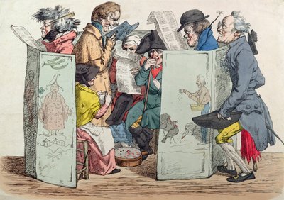 En litterär utomhussalong, tidigt 1800-tal av French School