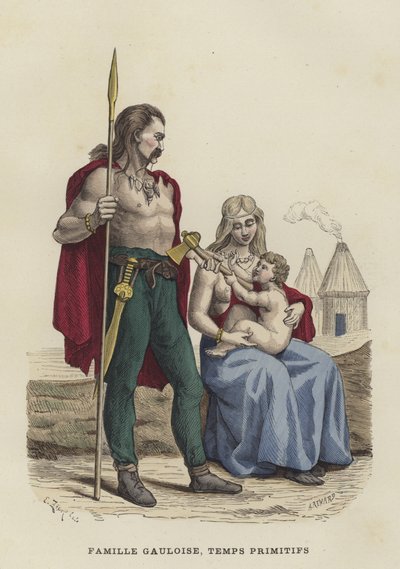 Forntida galliska familj av French School