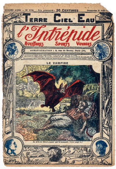 Andre Rochet biten av en vampyrfladdermus i Peru av French School