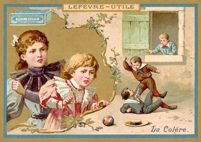 Ilska (chromolitho) av French School