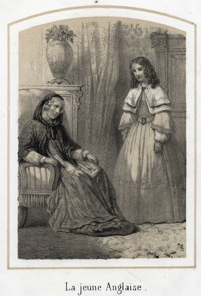 Anonym gravyr från 1800-talet av French School