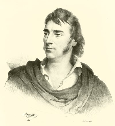 Antoine-Jean Gros, porträtt (gravyr) av French School