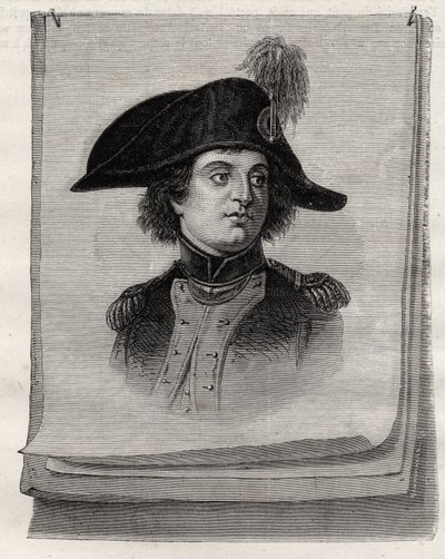Antoine Joseph Santerre (1752-1809) ur "Histoire de la Revolution Francaise" av Louis Blanc (1811-82) av French School