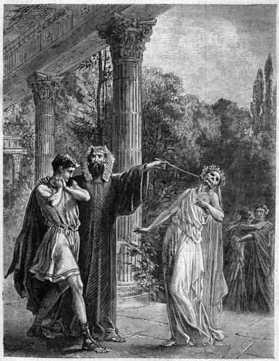 Apollonius till Korint. I "Historia om den övernaturliga världens magi och dödlighet genom tid och folk", Furne Jouvet et et Cie-redaktörer (1869). av French School