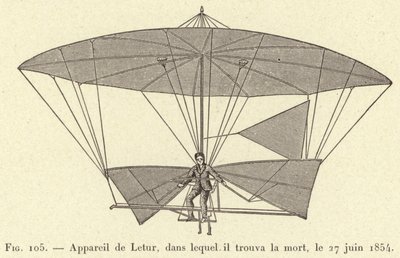 Leturs apparat, i vilken han dog, 27 juni 1854 (gravyr) av French School