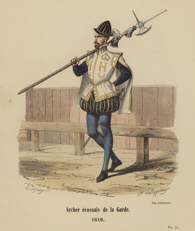 Skotsk Archer of the Guard av French School