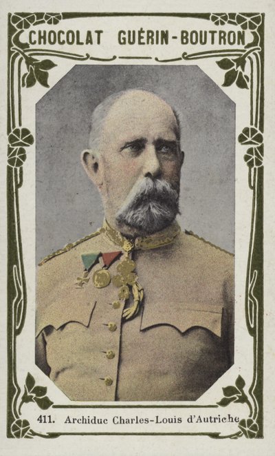 Ärkehertig Charles-Louis av Österrike (färgat foto) av French School