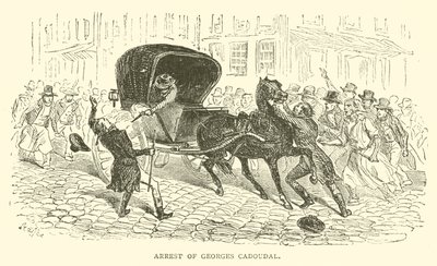 Arrestering av Georges Cadoudal (gravyr) av French School
