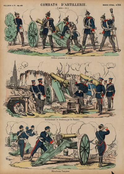 Artilleri i aktion, fransk-preussiska kriget, 1870-1871 av French School