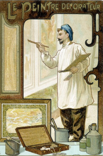 Hantverkare: målaren dekoratör - Chromo. av French School
