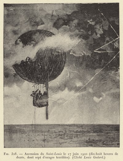 Ascension of Saint-Louis den 17 juni 1900 (arton timmars varaktighet, inklusive sju fruktansvärda stormar) av French School