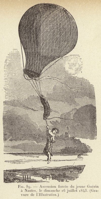 Påtvingad uppstigning av unge Guerin till Nantes, söndagen den 16 juli 1843 av French School