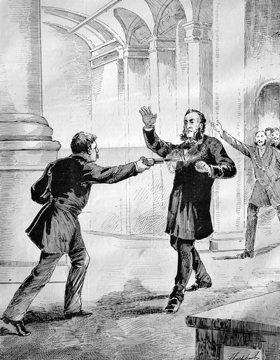 Mordförsök på den franske ministerpresidenten Jules Ferry (1832-1893) av French School