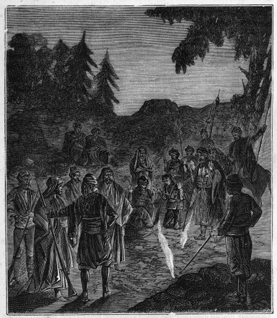 Ateshgah of Baku - Atechgah (brandhus nära Baku) (elddyrkartempel i Azerbajdzjan) Gravyr i "" Vetenskaper tillgängliga för alla - populär fysik och kemi"" av Alexis Clerc - Slutet av 1800-talet. Privat samling. av French School