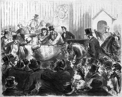 Attack på drottning av England Victoria (1819-1901) av French School