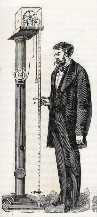 Atwood-maskin uppfann 1784 av George Atwood (1745-1807) - Machine d
