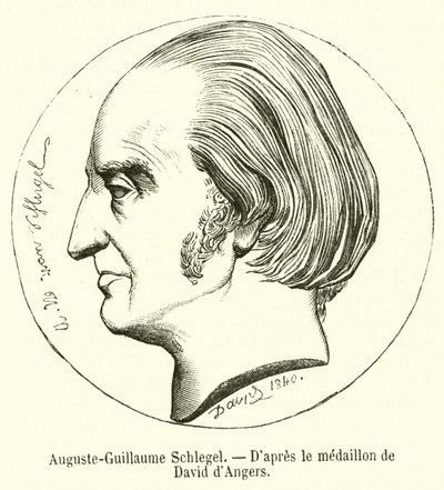 Auguste-Guillaume Schlegel (gravyr) av French School
