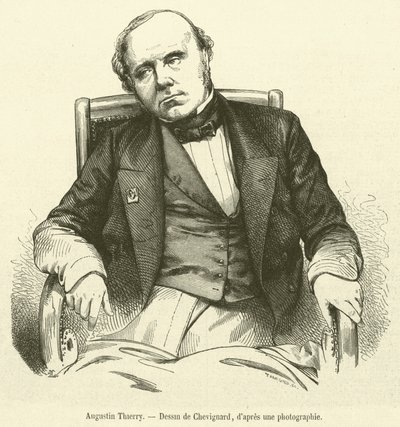 Augustin Thierry (gravyr) av French School