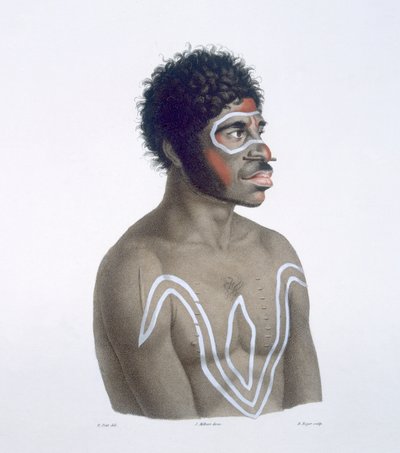 australiensisk aborigin, 1812 av French School