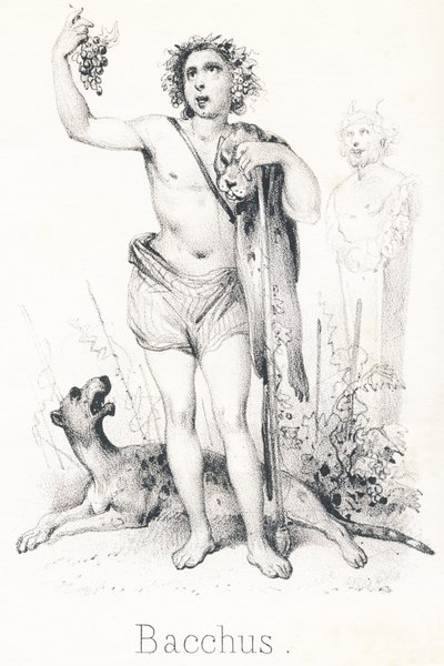 B Bacchus: Son till Jupiter och Semele av French School
