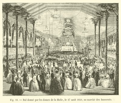 Bal ges av damerna i Halle, 17 augusti 1850, vid de oskyldigas marsch av French School