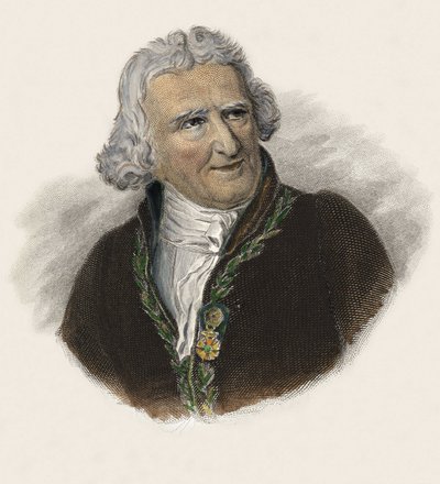 Baron Antoine Augustin Parmentier (1737-1813), fransk farmaceut, dietist och agronom. i "Porträtt av användbara män" av French School
